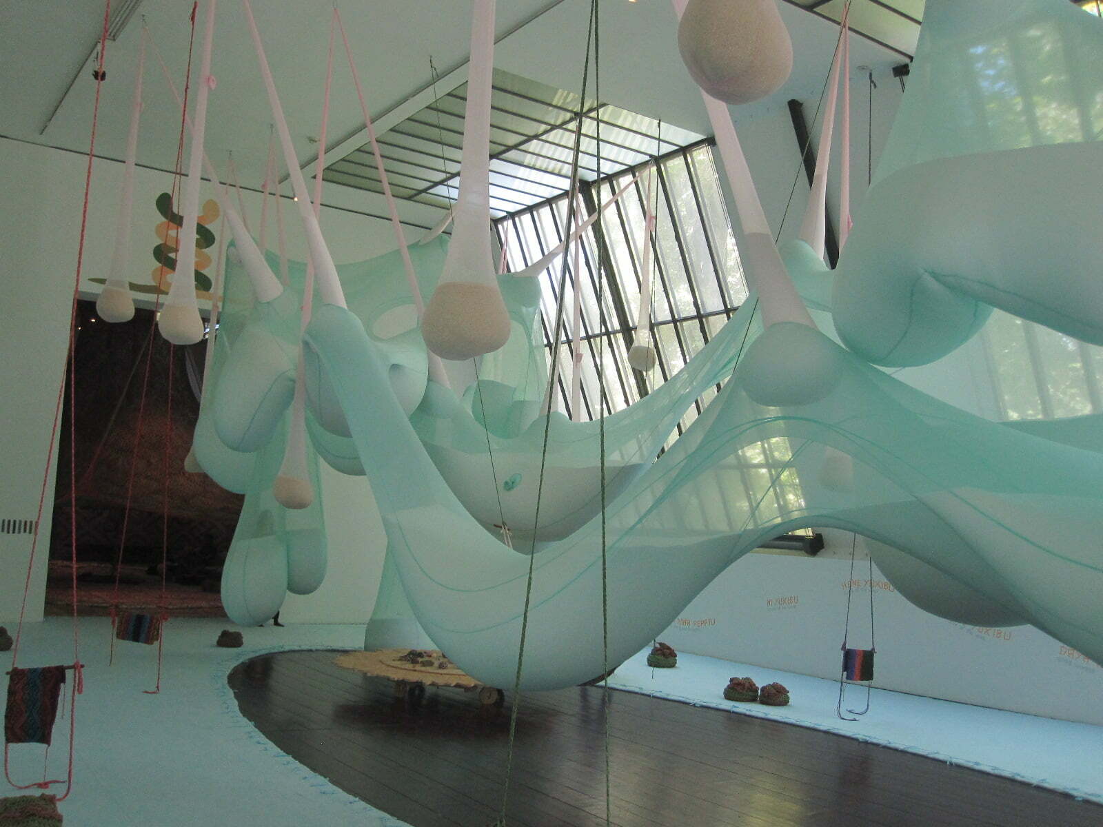 Ernesto Neto, Detail des textilen Objekts
