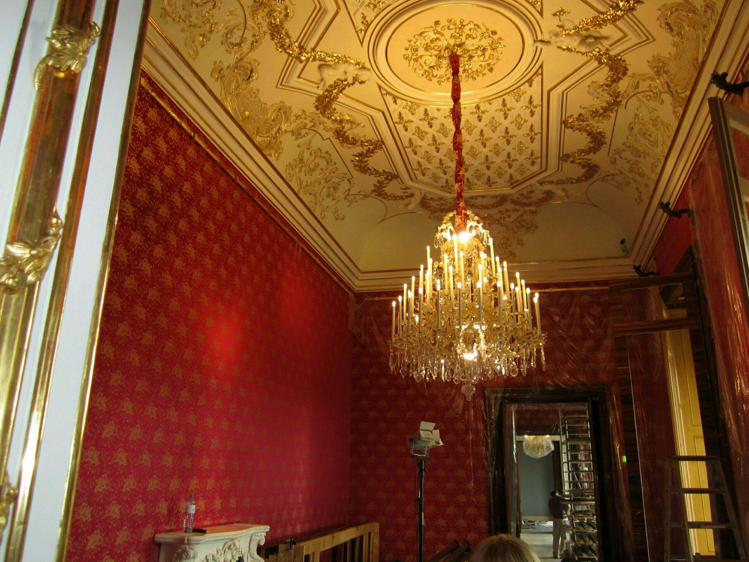 Stadtpalais, Detail des textilen Objekts