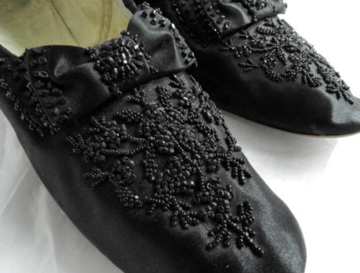Schuhe der Kaiserin Sisi, Detail des textilen Objekts