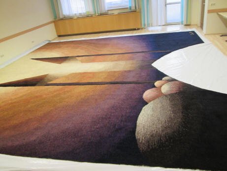 Reinigung Wandteppich vor Ort Kirchberg an der Krems, Detail des textilen Objekts