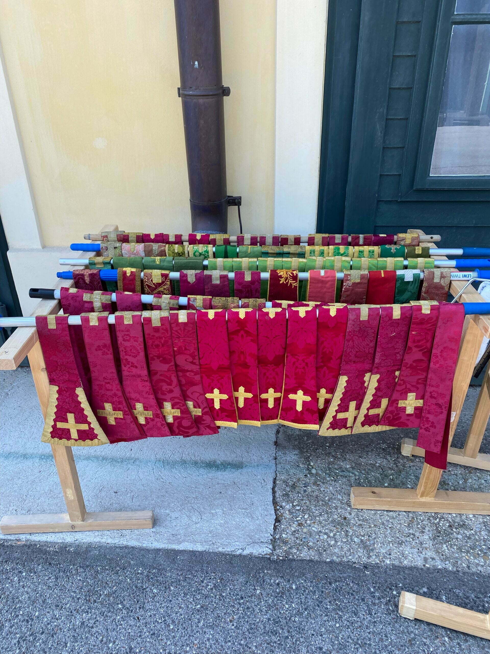 Reinigung Manipel Kremsmünster, Detail des textilen Objekts